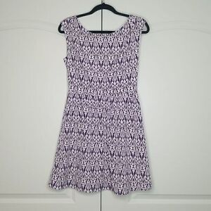 PINK Owl Sleeeless Kalediscope Tribal Inspired Printed Dress